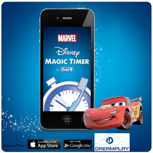 application disney magic timer cars